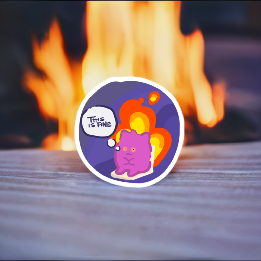 Gengar - This is Fine - Honey and Fir