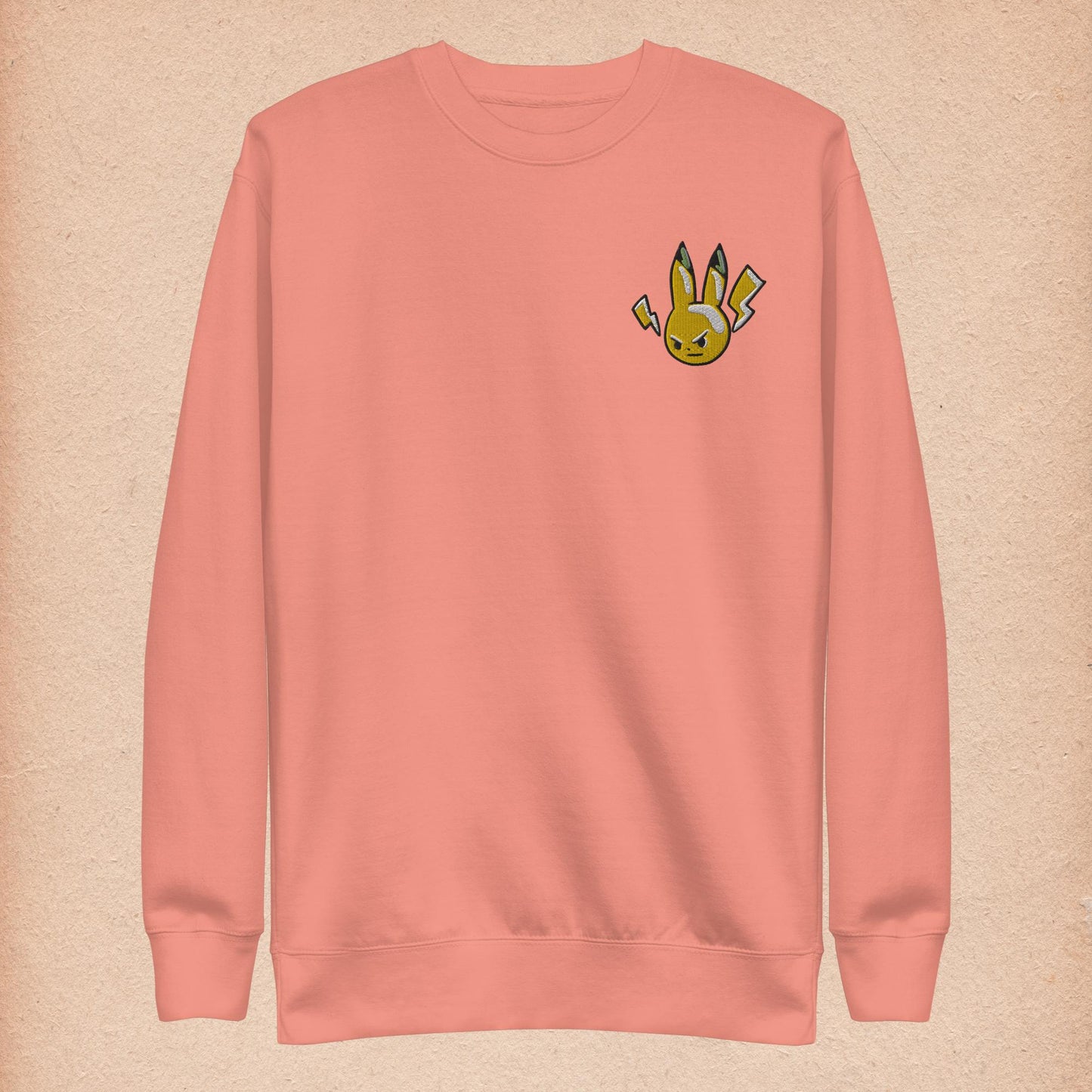 Pikachu - Embroidered Unisex Premium Sweatshirt - Honey and Fir