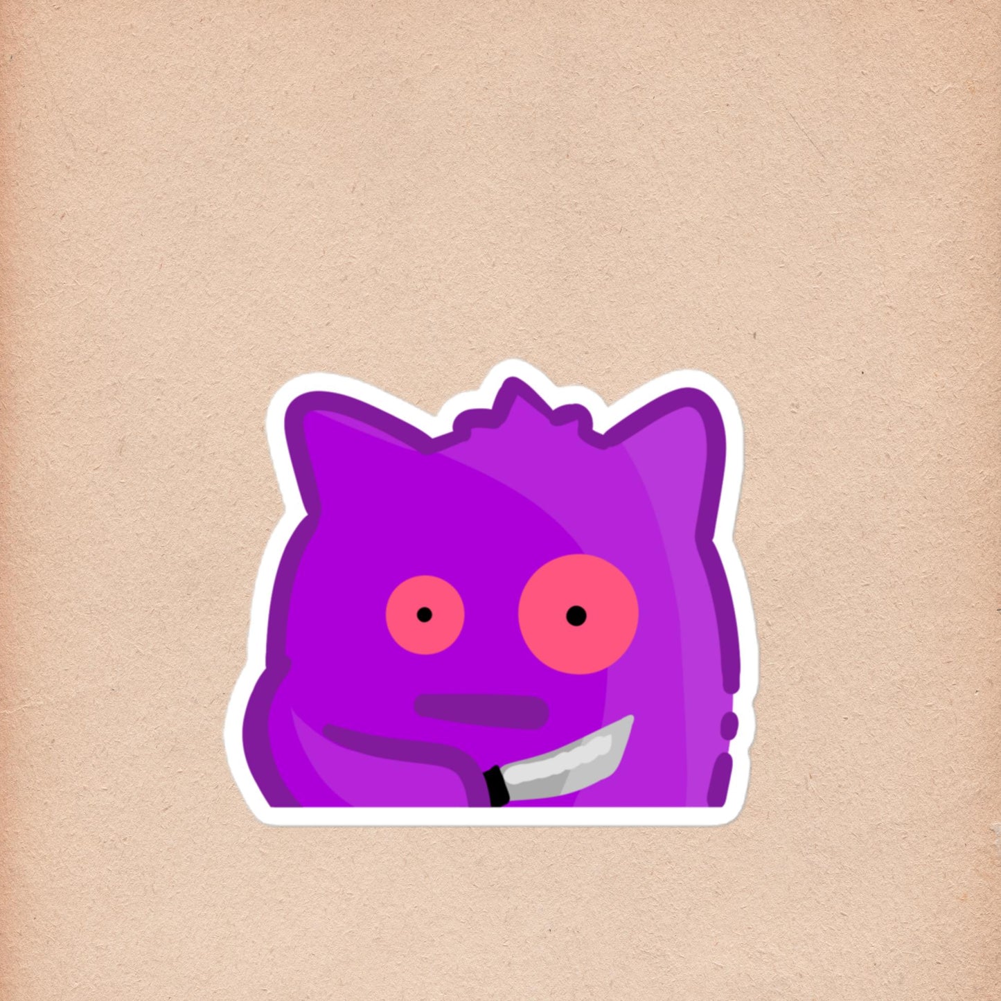Gengar - Pokemon Sticker (Knife) - Honey and Fir