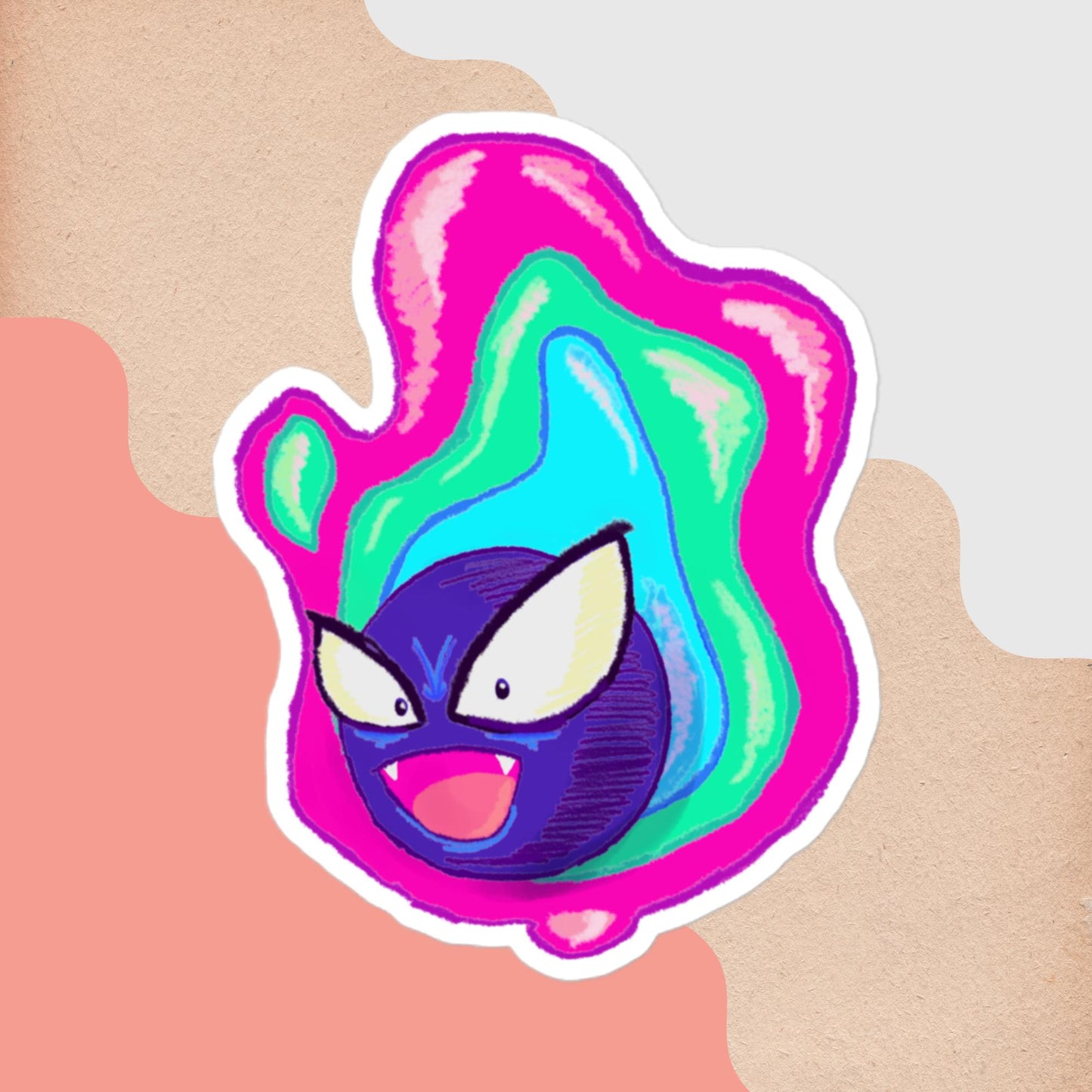 Gastly - Pokémon Stickers - Honey and Fir