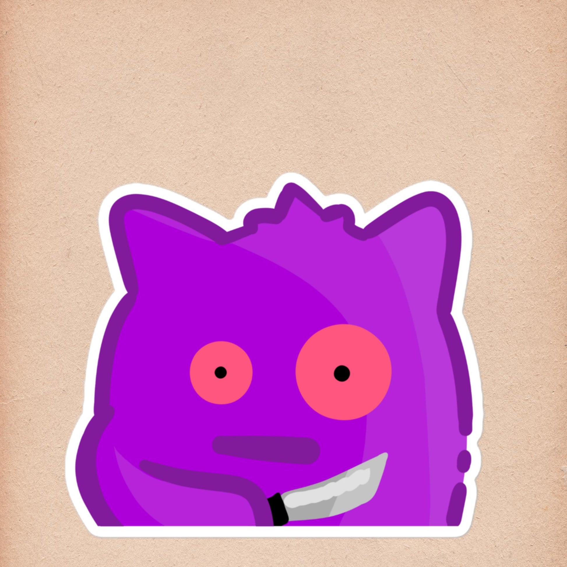 Gengar - Pokemon Sticker (Knife) - Honey and Fir
